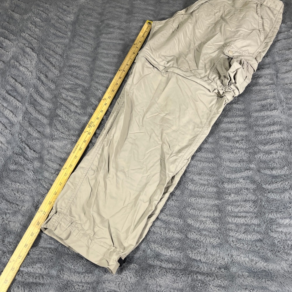 Dakota Grizzly Large Convertible Cargo Pants Khaki Nylon Hiking Zip Off Leg - Picture 6 of 8